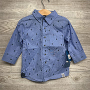 NEW Button Up Shirt Printed 2t