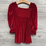 Smocked LS Velour Dress 18-24M