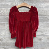 Smocked LS Velour Dress 18-24M