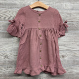 Waffle Knit LS Dress 4t