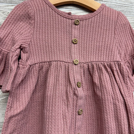 Waffle Knit LS Dress 4t