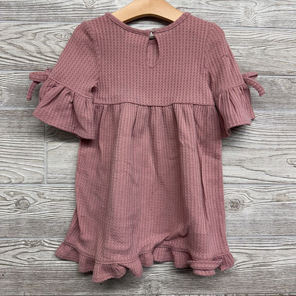 Waffle Knit LS Dress 4t