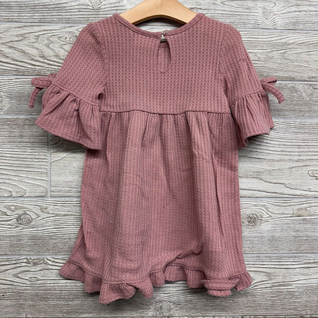 Waffle Knit LS Dress 4t