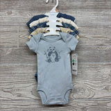 NEW 5 Pk Bodysuits Pandas Stripes Suns A Great Adventure Preemie