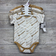 NEW 4 Pk Bodysuits Logos 9M