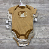 NEW 4 Pk Bodysuits Logos 9M