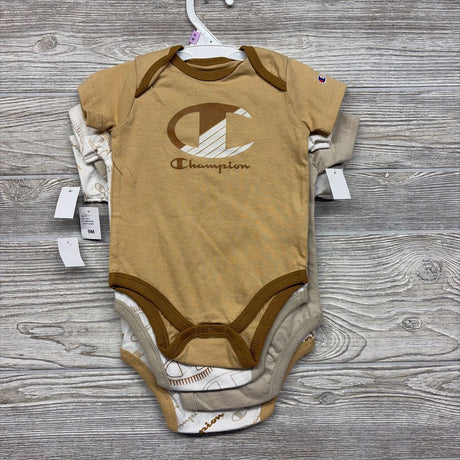 NEW 4 Pk Bodysuits Logos 9M