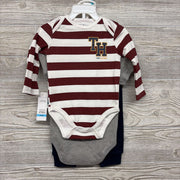 NEW LS Bodysuit Stripes, Bodysuit & Pants 6-9M