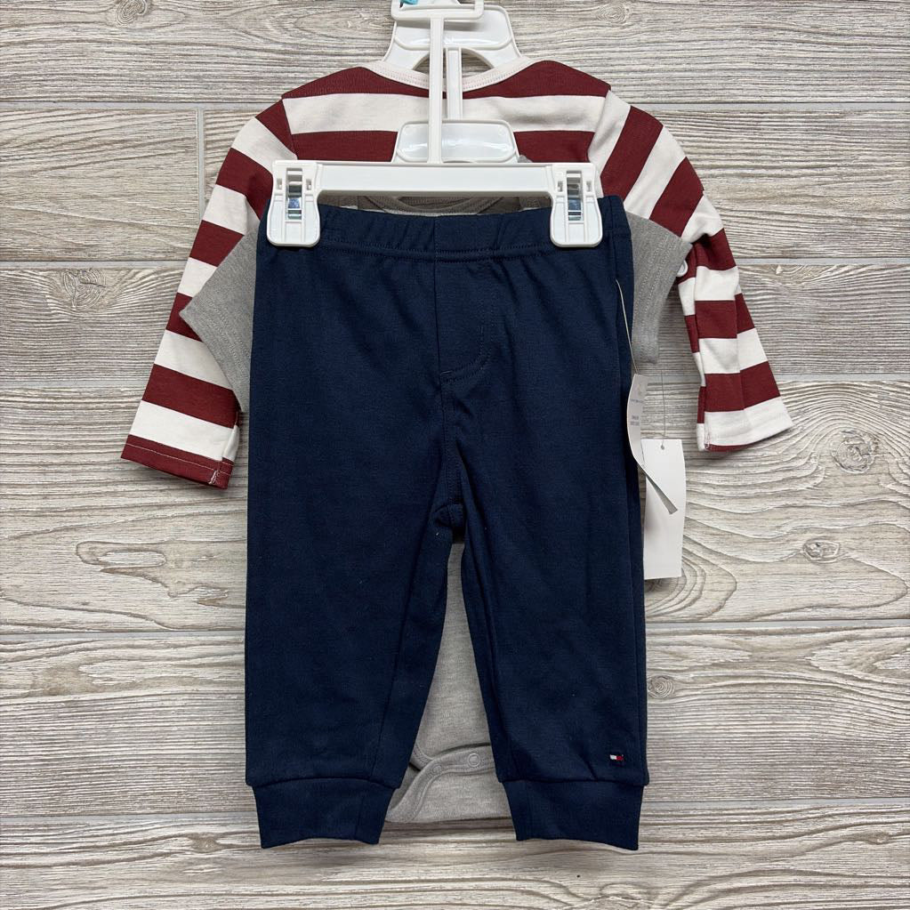 NEW LS Bodysuit Stripes, Bodysuit & Pants 6-9M