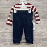 NEW LS Bodysuit Stripes, Bodysuit & Pants 6-9M