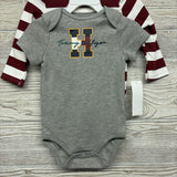 NEW LS Bodysuit Stripes, Bodysuit & Pants 6-9M