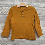 LS Henley Shirt Texture Stripes 3T