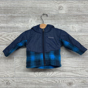 Steens Mt II Overlay Hooded Fleece Jacket Plaid 3-6M