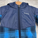 Steens Mt II Overlay Hooded Fleece Jacket Plaid 3-6M