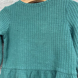 LS Waffle Knit Peplum Shirt 18M