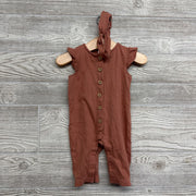 Textured Flutter Sleeve Outfit W/ Headwrap 3M