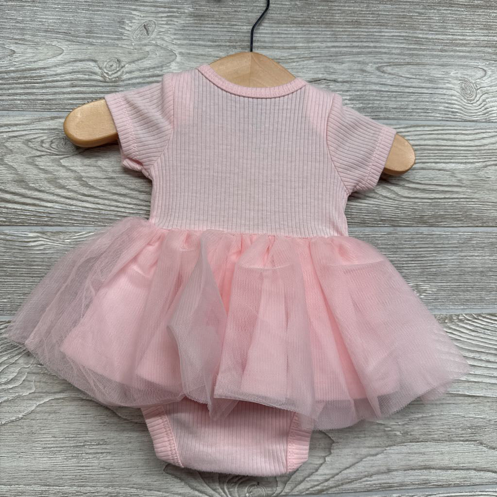 Nw/oT Ribbed Tulle Dress Minnie Mouse NB