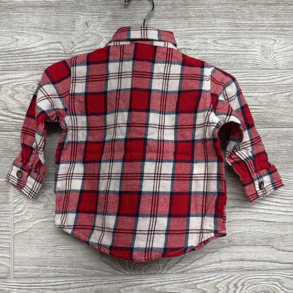 LS Plaid Button Up Shirt 6-12M