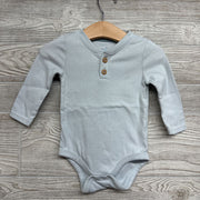 LS Pointelle Henley Bodysuit 6-9M
