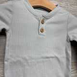 LS Pointelle Henley Bodysuit 6-9M
