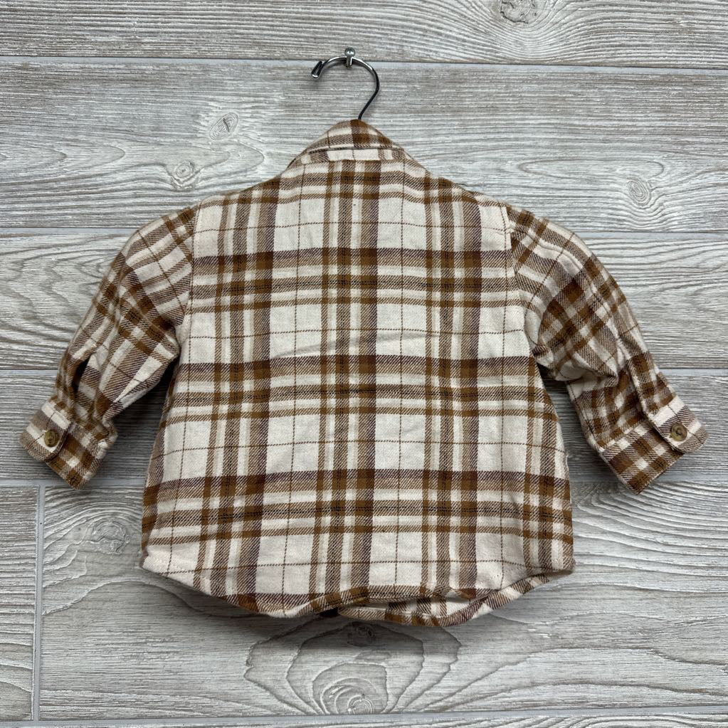 LS Plaid Button Up Shirt 3-6M