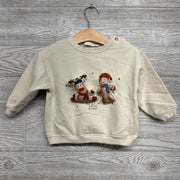 Crewneck Moose Gingerbread Man 9-12M