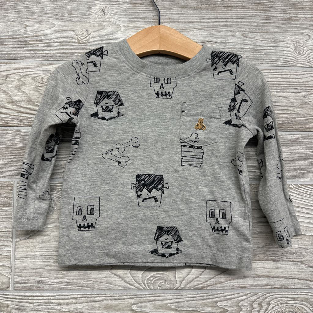 LS Shirt Chest Pocket Frankenstein Mummies 12-18M