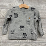 LS Shirt Chest Pocket Frankenstein Mummies 12-18M