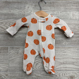 Waffle Knit Sleeper Pumpkins Preemie