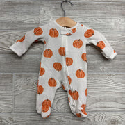 Waffle Knit Sleeper Pumpkins Preemie