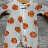 Waffle Knit Sleeper Pumpkins Preemie