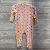 LS Bamboo Footed Outfit Candy Corn 6-9M