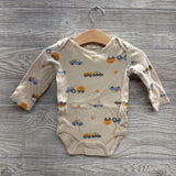 LS Bodysuit Pumpkins Trucks & Cord Overalls 6-9M