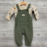 LS Bodysuit Pumpkins Trucks & Cord Overalls 6-9M