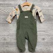 LS Bodysuit Pumpkins Trucks & Cord Overalls 6-9M
