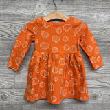 LS Dress Pumpkins 18M