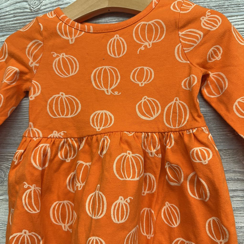 LS Dress Pumpkins 18M