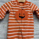 Blanket Sleeper Stripes Pumpkin 6M