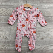 LS Textured Outfit Ghosts Pumpkins Bows 3-6M
