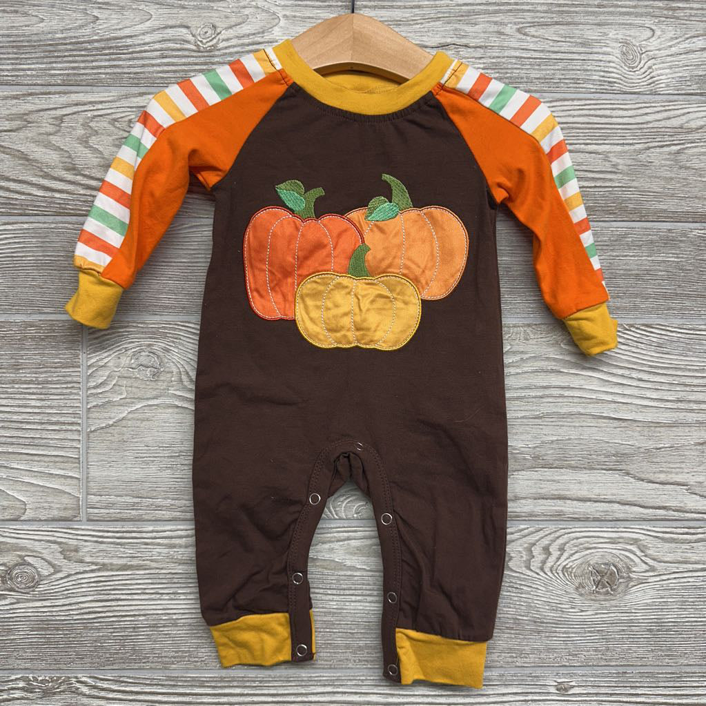 LS Outfit Pumpkins Stripes 0-3M