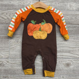 LS Outfit Pumpkins Stripes 0-3M