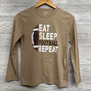 LS Shirt Eat Sleep Football 10-12