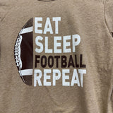 LS Shirt Eat Sleep Football 10-12
