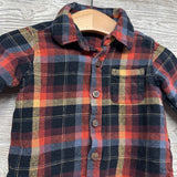 Plaid Button Up Shirt 3-6M