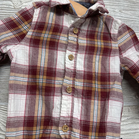 Plaid Button Up Shirt 6M