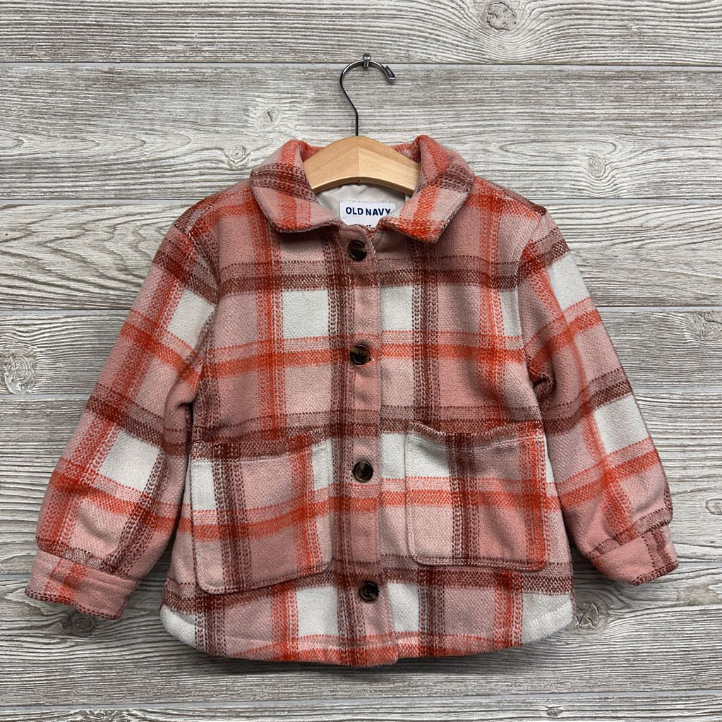 Plaid Button Up Shacket 4t