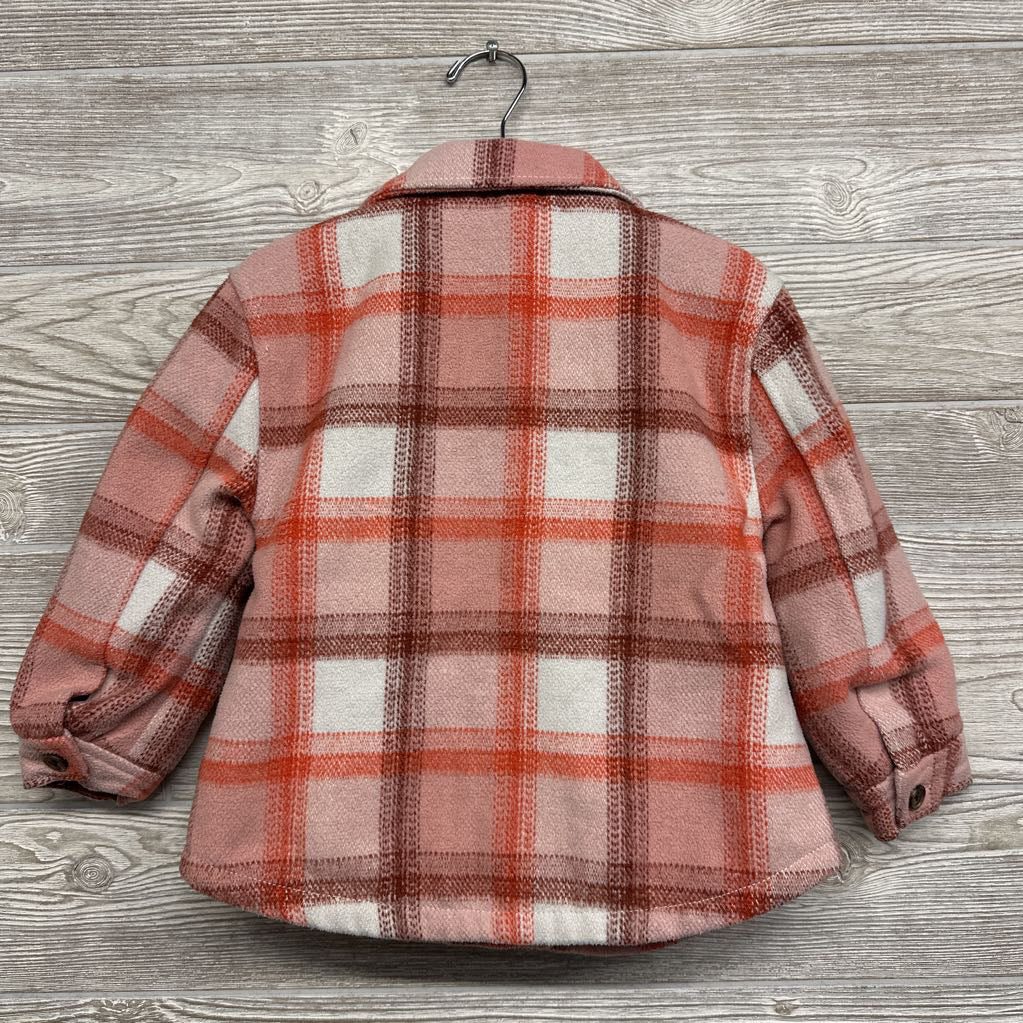 Plaid Button Up Shacket 4t