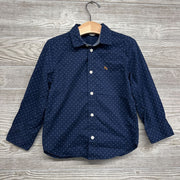 Button Up Shirt Polka Dots 4t