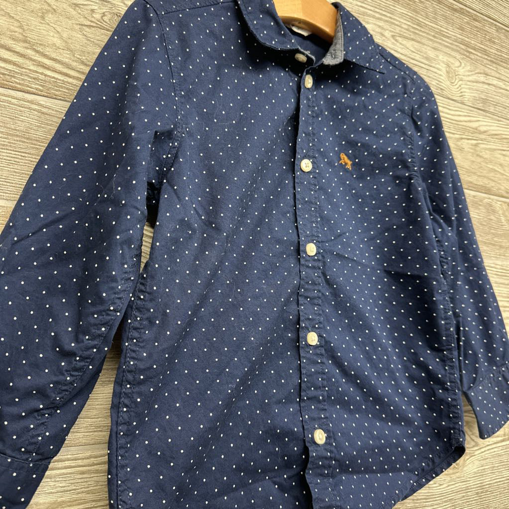 Button Up Shirt Polka Dots 4t