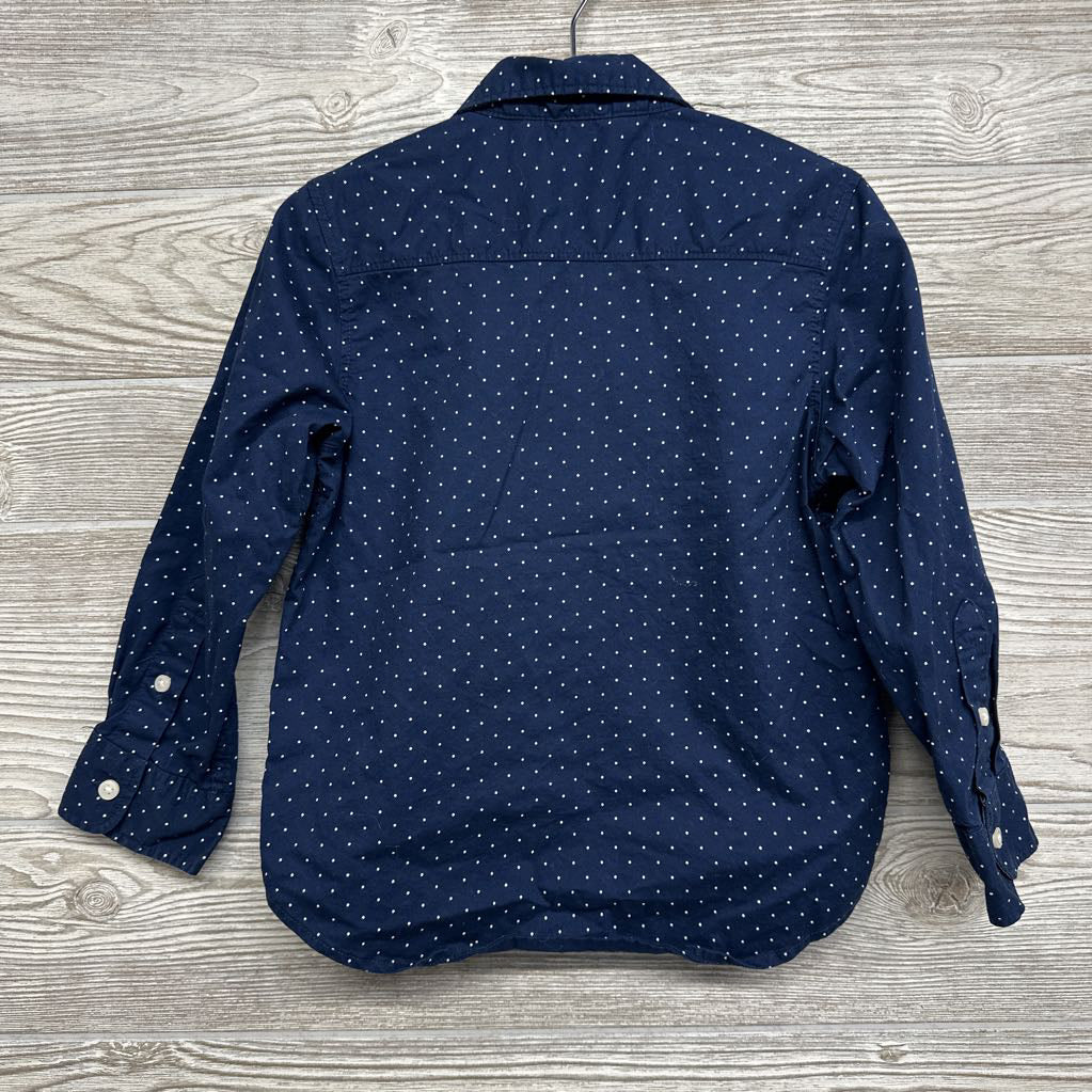 Button Up Shirt Polka Dots 4t